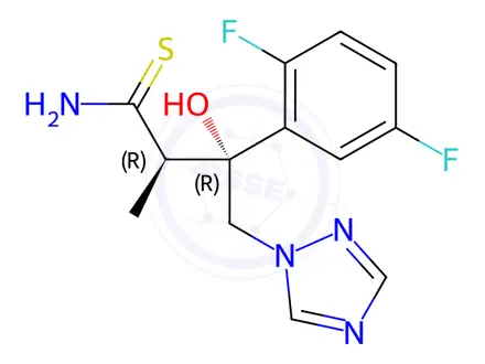 Chemical structure of Isavuconazole Impurity 36