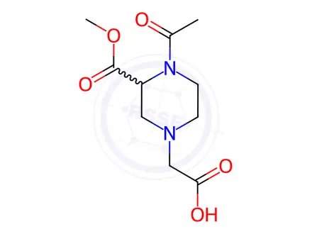 Chemical structure of 2-(4-Acetyl-3-(methoxycarbonyl)piperazin-1-yl)acetic acid