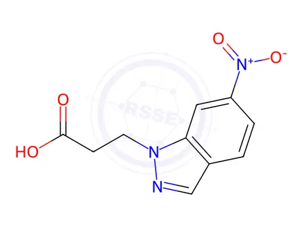 Chemical structure of 3-(6-Nitro-1h-indazol-1-yl)propanoic acid