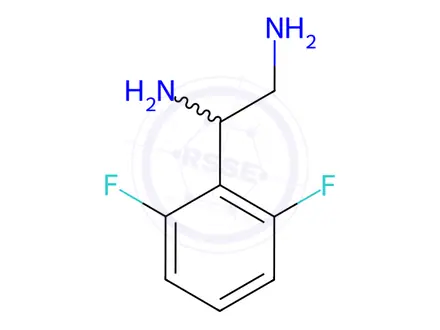 Chemical structure of 1-(2,6-DIFLUOROPHENYL)ETHANE-1,2-DIAMINE DIHYDROCHLORIDE