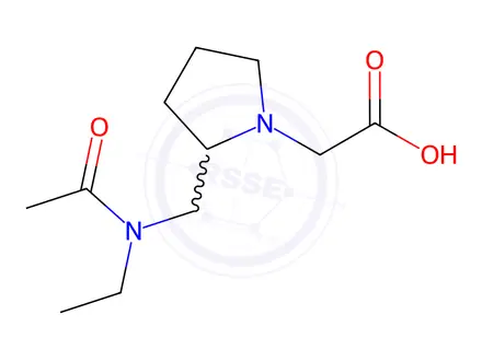 Chemical structure of 2-(2-((N-Ethylacetamido)methyl)pyrrolidin-1-yl)acetic acid