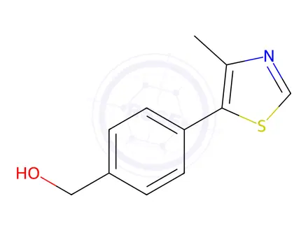 Chemical structure of (4-(4-Methylthiazol-5-yl)phenyl)methanol