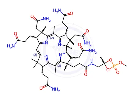 Chemical structure of adenosylcobinamide methyl phosphate