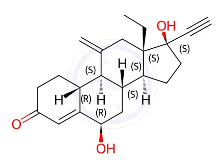 Chemical structure of Etonogestrel Impurity 1