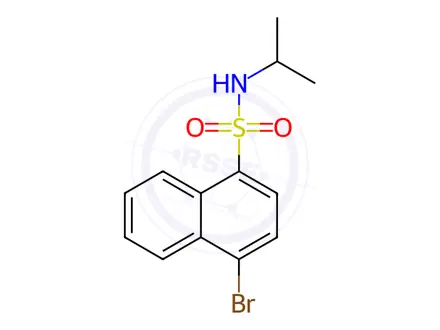Chemical structure of 4-Bromo-N-isopropylnaphthalene-1-sulfonamide