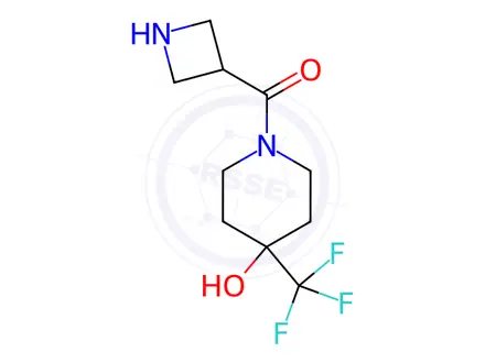 Chemical structure of azetidin-3-yl(4-hydroxy-4-(trifluoromethyl)piperidin-1-yl)methanone