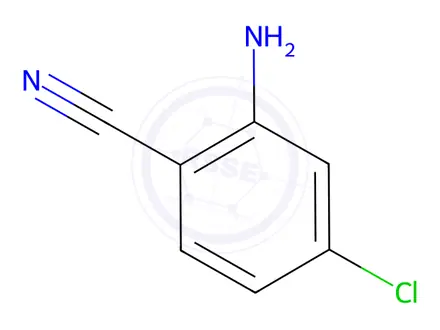 Chemical structure of 2-Amino-4-chlorobenzonitrile
