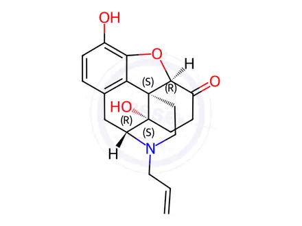 Chemical structure of Naloxone