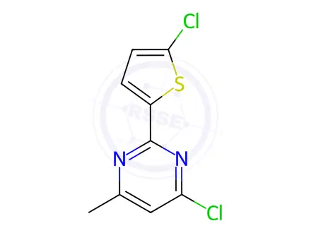 Chemical structure of 4-Chloro-2-(5-chlorothiophen-2-yl)-6-methylpyrimidine