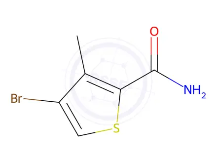 Chemical structure of 4-Bromo-3-methylthiophene-2-carboxamide