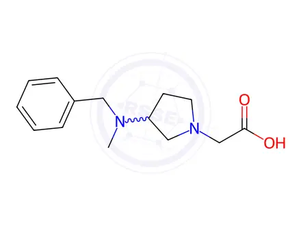 Chemical structure of 2-(3-(Benzyl(methyl)amino)pyrrolidin-1-yl)acetic acid