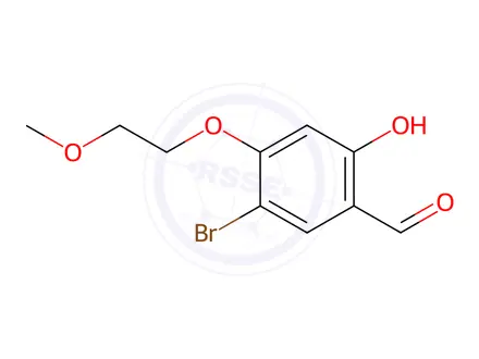 Chemical structure of 5-Bromo-2-hydroxy-4-(2-methoxyethoxy)benzaldehyde