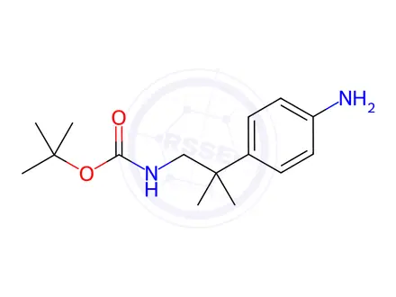 Chemical structure of Tert-Butyl (2-(4-aminophenyl)-2-methylpropyl)carbamate;