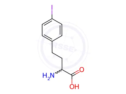 Chemical structure of 4-Iodo-DL-homophenylalanine