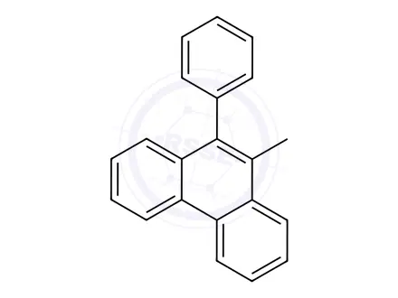 Chemical structure of 9-METHYL-10-PHENYLPHENANTHRENE