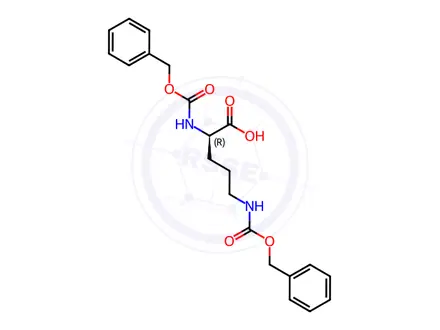 Chemical structure of Z-D-ORN(Z)-OH