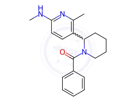 Chemical structure of (2-(2-Methyl-6-(methylamino)pyridin-3-yl)piperidin-1-yl)(phenyl)methanone