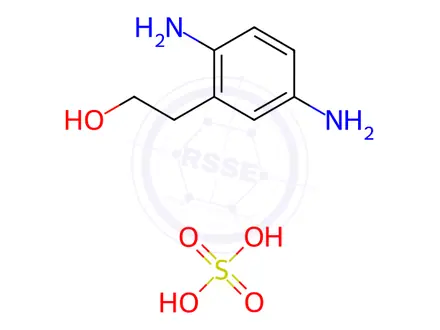 Chemical structure of 2-(2,5-Diaminophenyl)ethanol sulfate