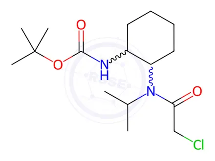 Chemical structure of tert-Butyl (2-(2-chloro-N-isopropylacetamido)cyclohexyl)carbamate