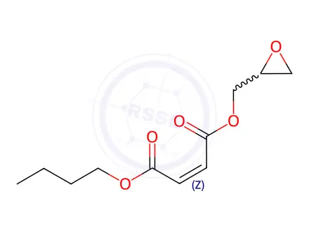 Chemical structure of Fumaric acid 1-butyl 4-(oxiran-2-yl)methyl ester