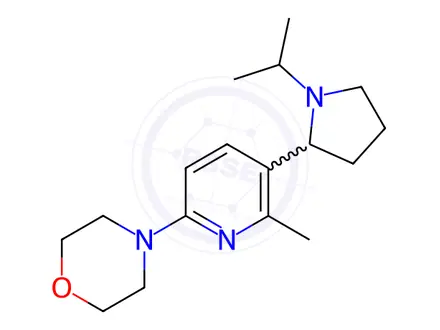 Chemical structure of 4-(5-(1-Isopropylpyrrolidin-2-yl)-6-methylpyridin-2-yl)morpholine