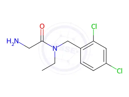 Chemical structure of 2-Amino-N-(2,4-dichlorobenzyl)-N-ethylacetamide