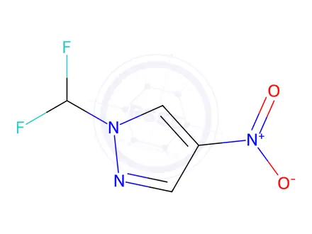 Chemical structure of 1-(difluoromethyl)-4-nitro-1H-pyrazole