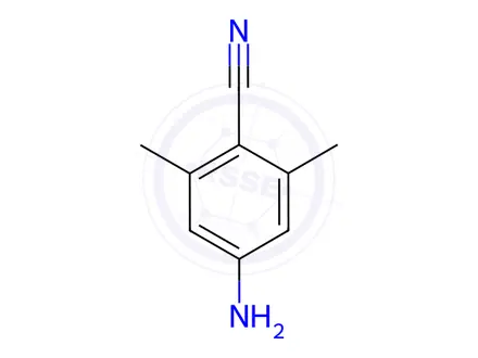 Chemical structure of Benzonitrile, 4-amino-2,6-dimethyl-(9CI)