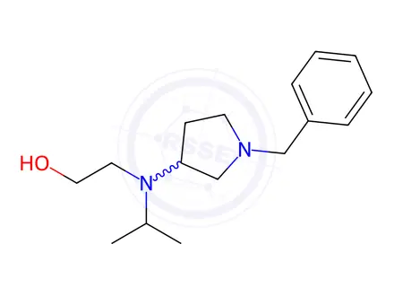 Chemical structure of 2-((1-Benzylpyrrolidin-3-yl)(isopropyl)amino)ethanol