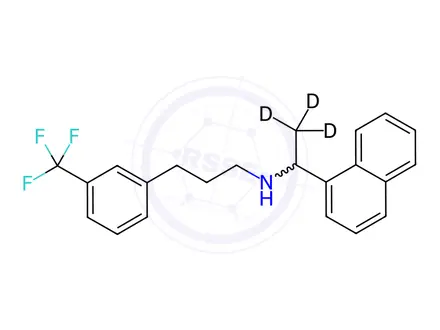 Chemical structure of rac Cinacalcet-d3 Hydrochloride