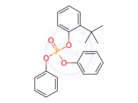 Chemical structure of o-t-Butylphenyl diphenyl phosphate