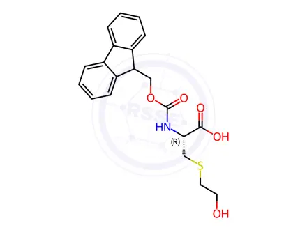 Chemical structure of Fmoc-Cys(2-hydroxyethyl)-OH