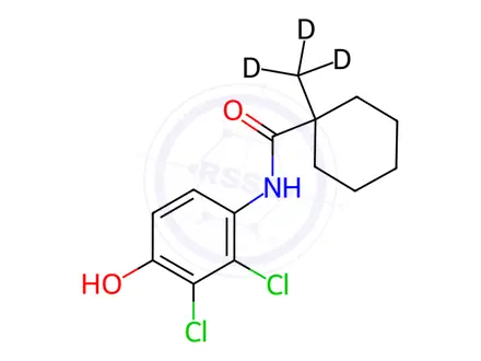 Chemical structure of Fenhexamid-[D3]