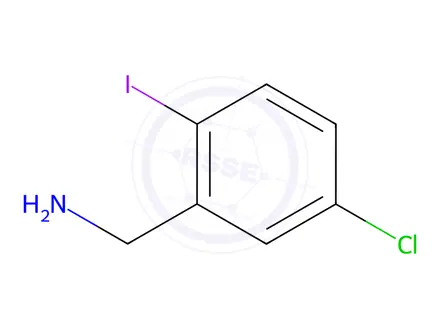 Chemical structure of (5-Chloro-2-iodophenyl)methanamine