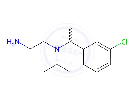 Chemical structure of N1-(1-(3-Chlorophenyl)ethyl)-N1-isopropylethane-1,2-diamine
