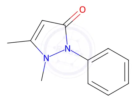 Chemical structure of Antipyrine