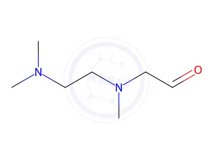 Chemical structure of Acetaldehyde, [[2-(dimethylamino)ethyl]methylamino]-(9CI)