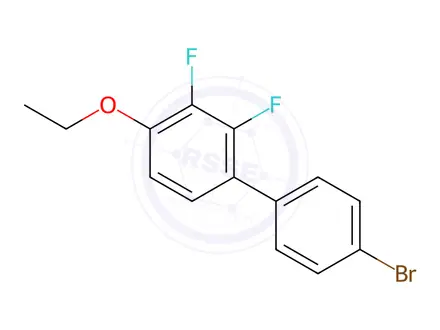 Chemical structure of 4'-Bromo-4-ethoxy-2,3-difluoro-1,1'-biphenyl