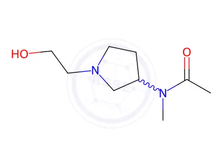 Chemical structure of N-(1-(2-Hydroxyethyl)pyrrolidin-3-yl)-N-methylacetamide
