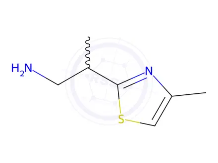 Chemical structure of 2-(4-Methyl-1,3-thiazol-2-yl)propan-1-amine