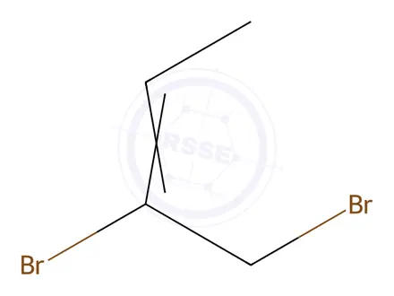 Chemical structure of 1,2-dibromobut-2-ene