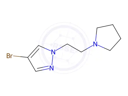 Chemical structure of 4-Bromo-1-[2-(Pyrrolidin-1-Yl)Ethyl]-1h-Pyrazole