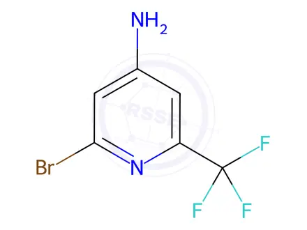 Chemical structure of 2-Bromo-6-(trifluoromethyl)pyridin-4-amine