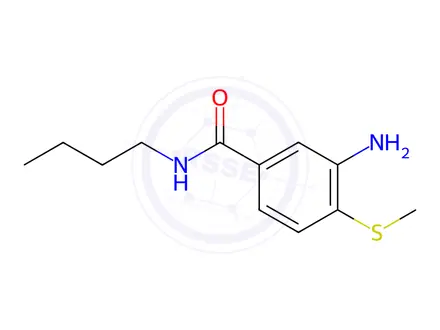 Chemical structure of 3-Amino-N-butyl-4-(methylthio)benzamide