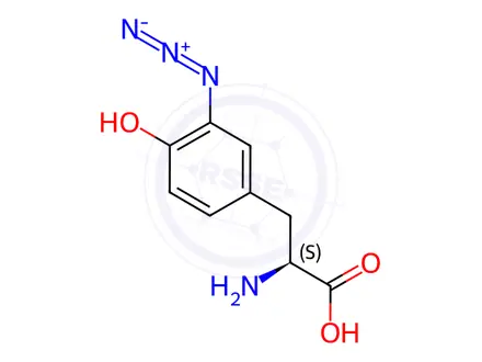 Chemical structure of 3-Azido-L-tyrosine