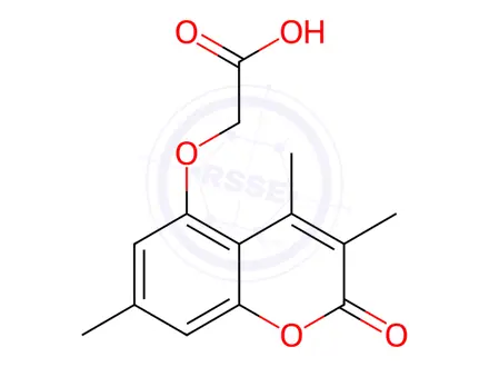 Chemical structure of [(3,4,7-Trimethyl-2-oxo-2H-chromen-5-yl)oxy]-acetic acid