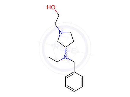 Chemical structure of 2-(3-(Benzyl(ethyl)amino)pyrrolidin-1-yl)ethanol
