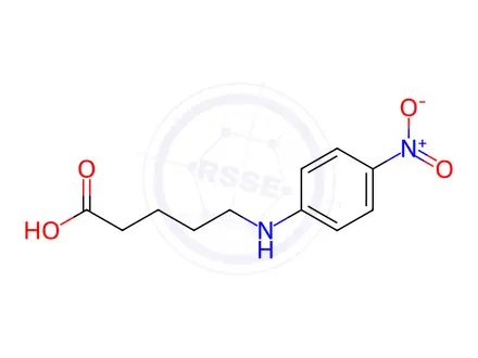 Chemical structure of Pentanoic acid, 5-[(4-nitrophenyl)aMino]-