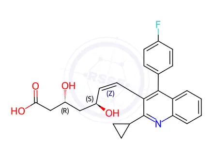 Chemical structure of (Z)-Pitavastatin