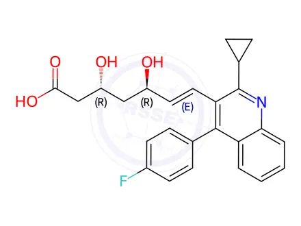 Chemical structure of Pitavastatin Calcium Impurity 2 Monomer